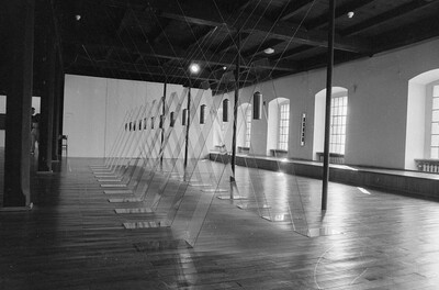 Exhibition "Construction in Process" (documentation), Ł&oacute;dź, 1990