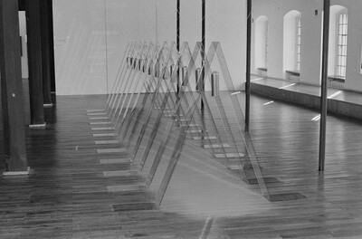Exhibition "Construction in Process" (documentation), Ł&oacute;dź, 1990