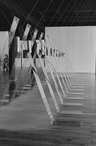 Exhibition "Construction in Process" (documentation), Ł&oacute;dź, 1990
