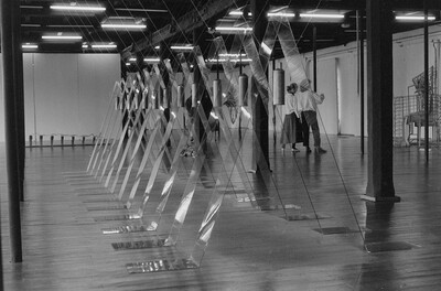 Exhibition "Construction in Process" (documentation), Ł&oacute;dź, 1990