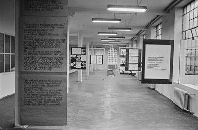 "Construction in Process" exhibition, Ł&oacute;dź, 1981