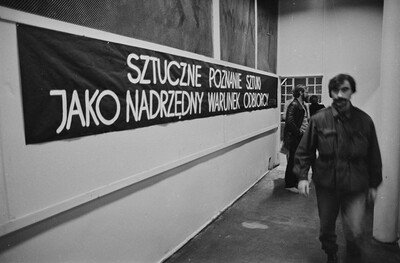 "Construction in Process" exhibition, Ł&oacute;dź, 1981