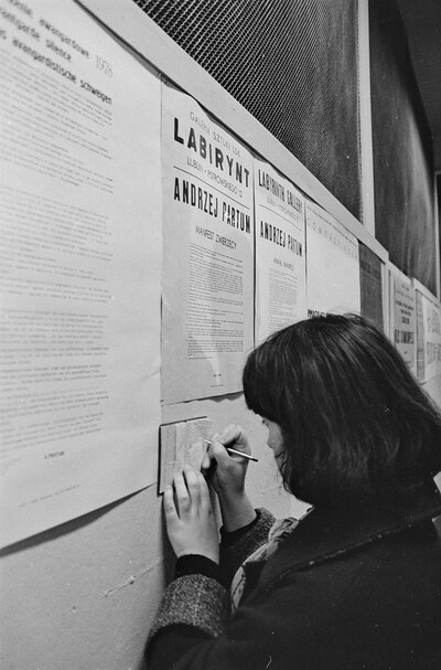 "Construction in Process" exhibition, Ł&oacute;dź, 1981