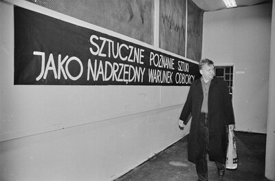 "Construction in Process" exhibition, Ł&oacute;dź, 1981