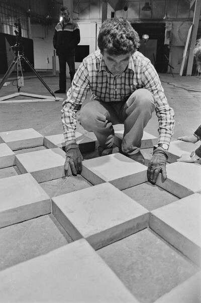"Construction in Process" exhibition, Ł&oacute;dź, 1981