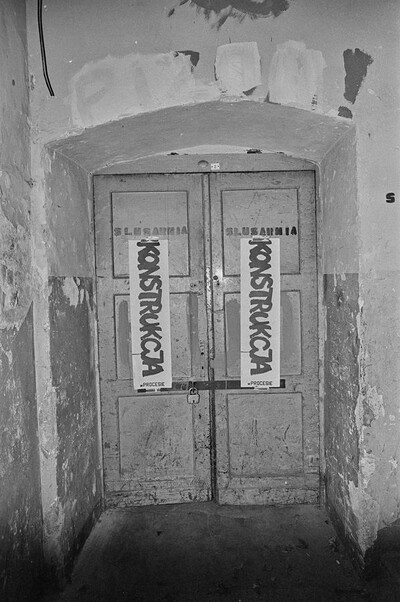 "Construction in Process" exhibition, Ł&oacute;dź, 1981
