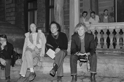 Wystawa &bdquo;Konstrukcja w procesie&rdquo; (otwarcie), Łódź, 1990