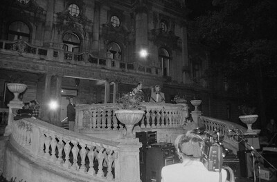 Wystawa &bdquo;Konstrukcja w procesie&rdquo; (otwarcie), Łódź, 1990