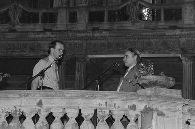 Exhibition "Construction in Process" (opening), Ł&oacute;dź, 1990