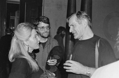 Exhibition "Construction in Process" (opening), Ł&oacute;dź, 1990
