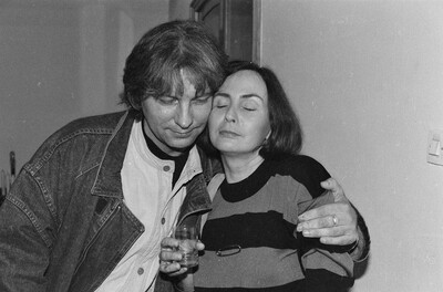 Exhibition "Construction in Process" (opening), Ł&oacute;dź, 1990