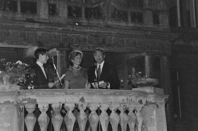 Exhibition "Construction in Process" (opening), Ł&oacute;dź, 1990