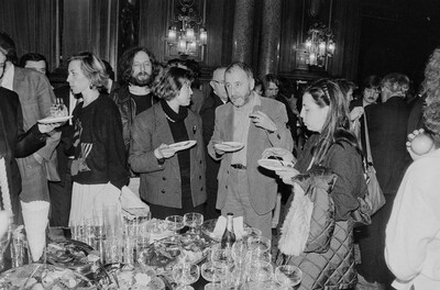 Exhibition "Construction in Process" (opening), Ł&oacute;dź, 1990