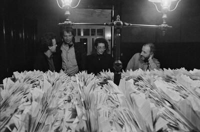 Exhibition "Construction in Process" (opening), Ł&oacute;dź, 1990
