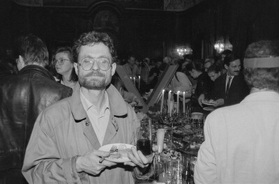 Exhibition "Construction in Process" (opening), Ł&oacute;dź, 1990