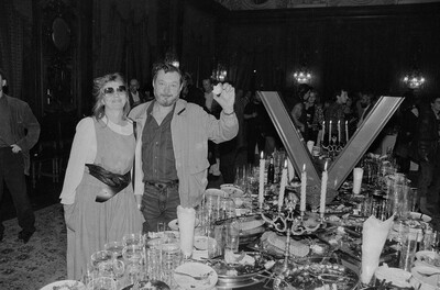 Exhibition "Construction in Process" (opening), Ł&oacute;dź, 1990